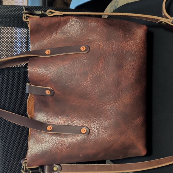 Go Forth Goods Small Whisky Bison Avery Crossbody EUC Retired Color - Picture 2 of 8